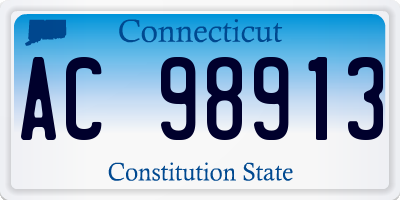 CT license plate AC98913