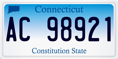CT license plate AC98921