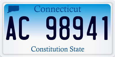 CT license plate AC98941