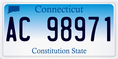 CT license plate AC98971