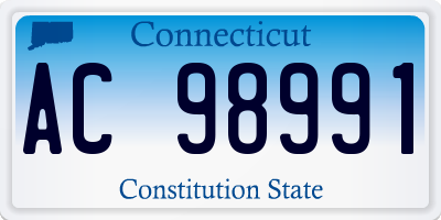 CT license plate AC98991
