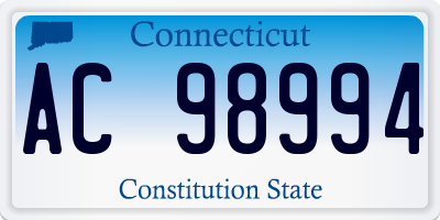 CT license plate AC98994