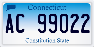 CT license plate AC99022