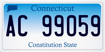 CT license plate AC99059