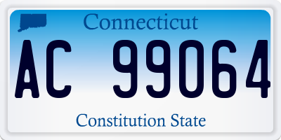 CT license plate AC99064