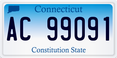 CT license plate AC99091