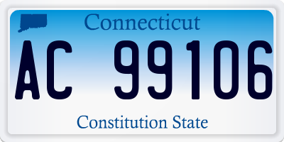 CT license plate AC99106