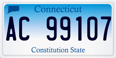 CT license plate AC99107