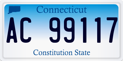 CT license plate AC99117