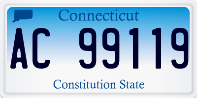 CT license plate AC99119