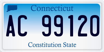 CT license plate AC99120