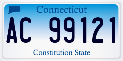CT license plate AC99121
