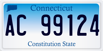 CT license plate AC99124