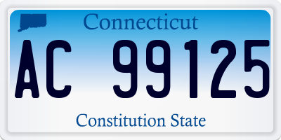 CT license plate AC99125