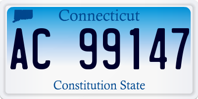CT license plate AC99147