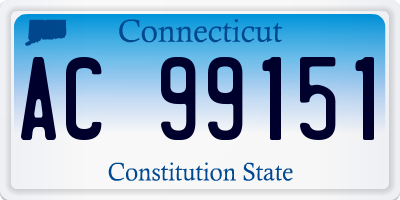 CT license plate AC99151