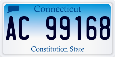 CT license plate AC99168