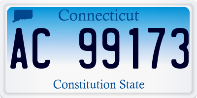 CT license plate AC99173