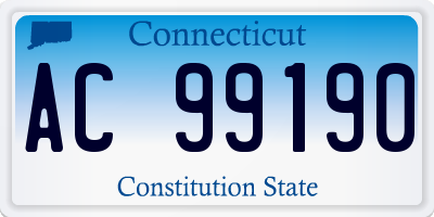 CT license plate AC99190