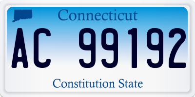 CT license plate AC99192