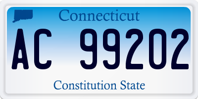 CT license plate AC99202