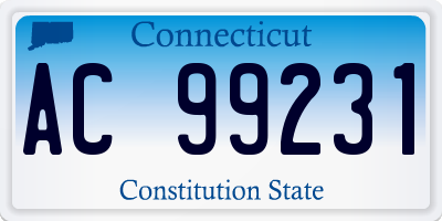 CT license plate AC99231