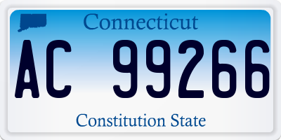 CT license plate AC99266