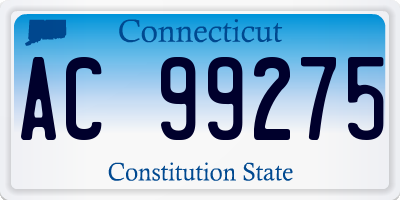 CT license plate AC99275
