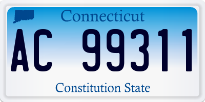 CT license plate AC99311
