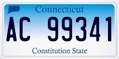 CT license plate AC99341