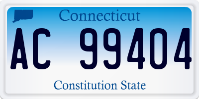 CT license plate AC99404