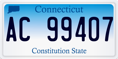 CT license plate AC99407