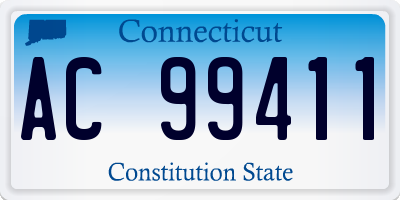 CT license plate AC99411