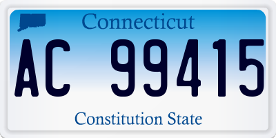CT license plate AC99415