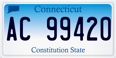 CT license plate AC99420