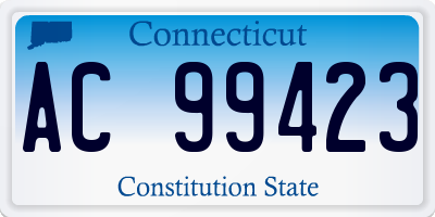 CT license plate AC99423