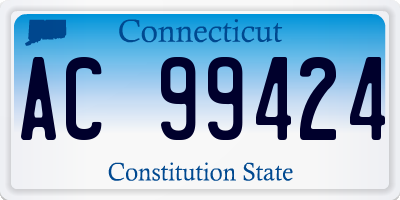 CT license plate AC99424
