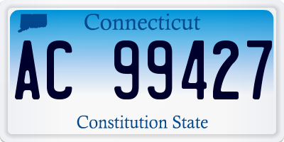 CT license plate AC99427