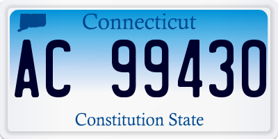CT license plate AC99430