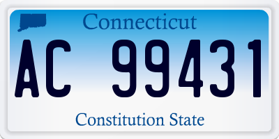 CT license plate AC99431