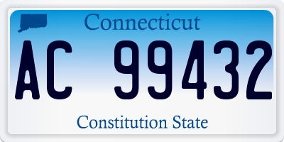CT license plate AC99432
