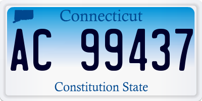 CT license plate AC99437