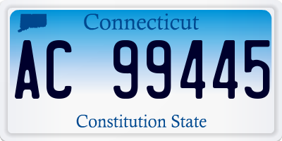 CT license plate AC99445