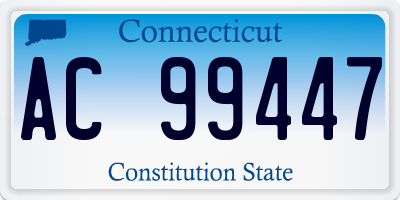 CT license plate AC99447