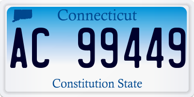 CT license plate AC99449