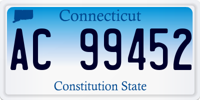 CT license plate AC99452
