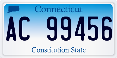 CT license plate AC99456