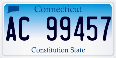 CT license plate AC99457