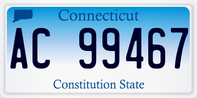 CT license plate AC99467