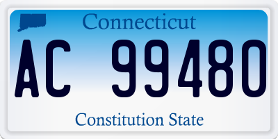 CT license plate AC99480